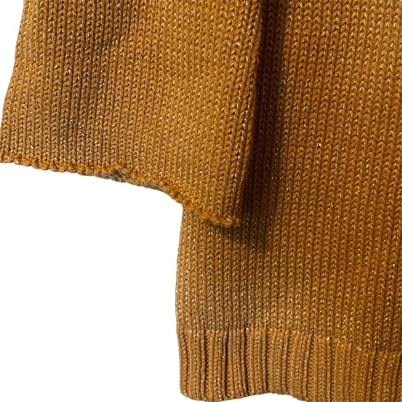 Somedays‎ Lovin gold metallic sweater dress small NWT - Picture 5 of 13